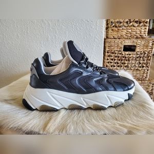 Ash Eagle 41 Sneakers Lace Up Sport  Mens Shoes Black New Without Box